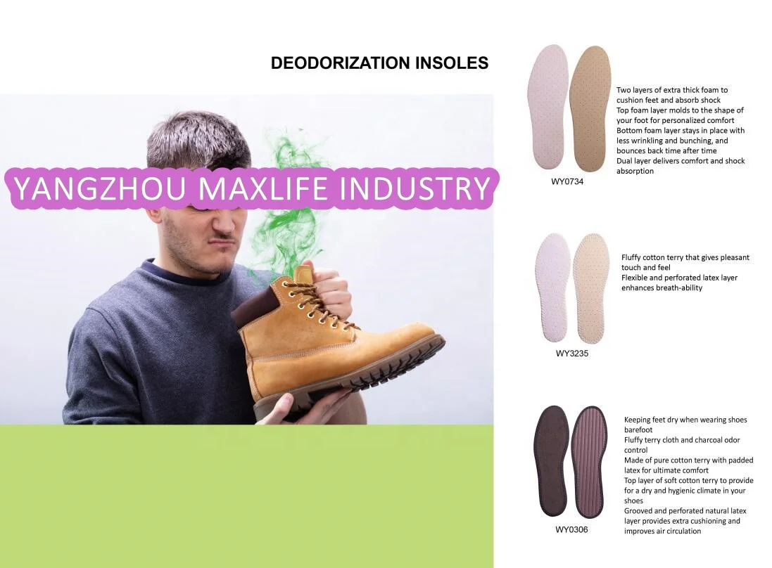 Odor Absorbing Activated Charcoal Shoe Insoles Carbon Fiber Insole