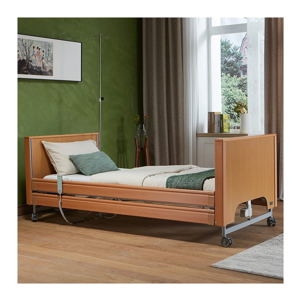Tecforcare home care bed OEM ODM nursing home care bed for the elderly wood adjustable bed
