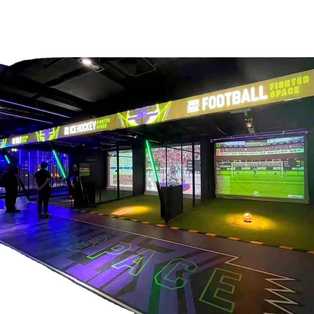 Interactive Immersive Digital Virtual Multimedia Wall Projection Sport Game Soccer