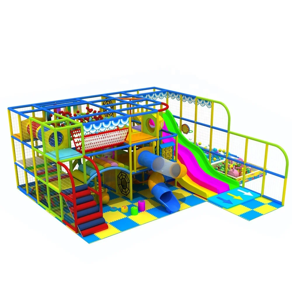Kids colorful soft indoor playground equipment play land commercial