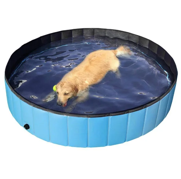 80*20cm Foldable  Durable PVC Dog Bathing Pool Pet Swimming Water Pool