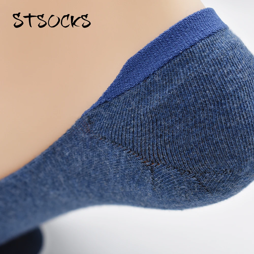 
In Stock Wholesale Manufactures Portable Breathable Customized Logo Business No Show Man Dress Socks 