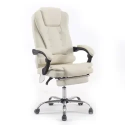Genuine Real Leather Brown Colour Office Chair Luxury Boss Boos Executive Manager Ergonomic Computer Work Chair Modern