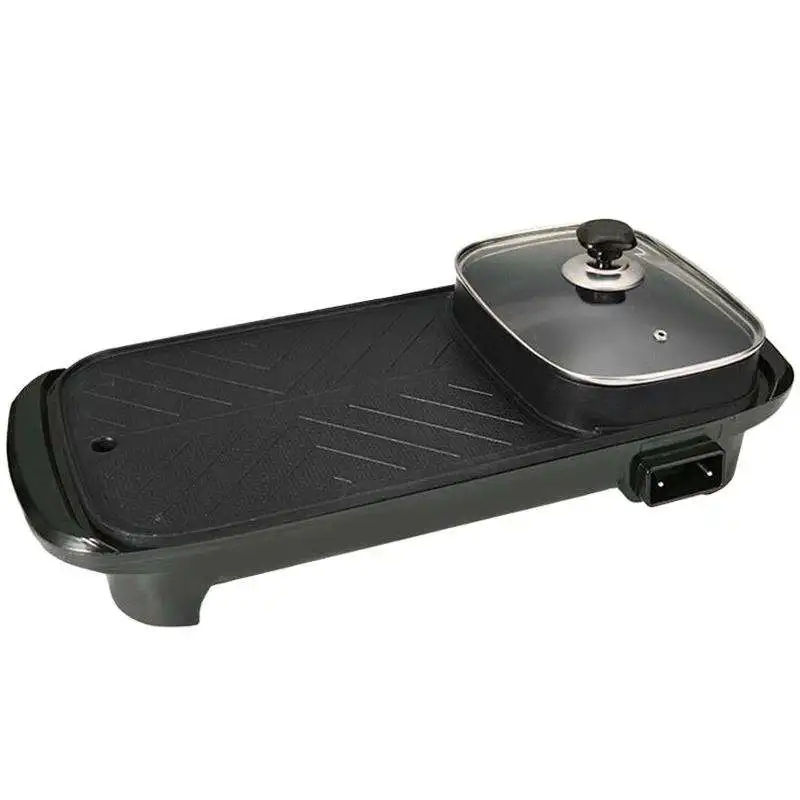 Professional Mini Hot Pot Grill Electric Griddle Home Use Multi Grill Plate and Hot Pot Grill