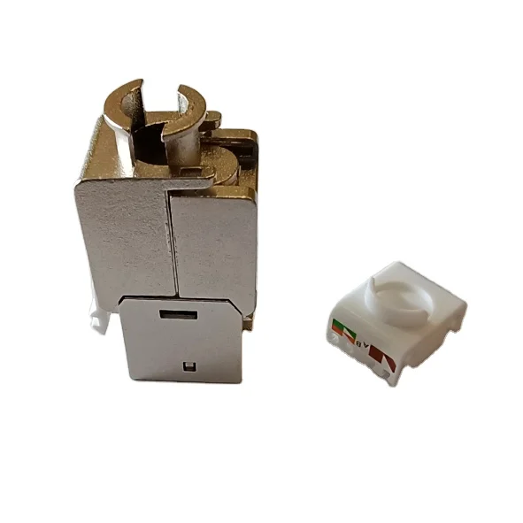 Без инструментов тонкий RJ45 CAT6 CAT6A stp keystone jack FTP подходит для компактной коммутационной панели