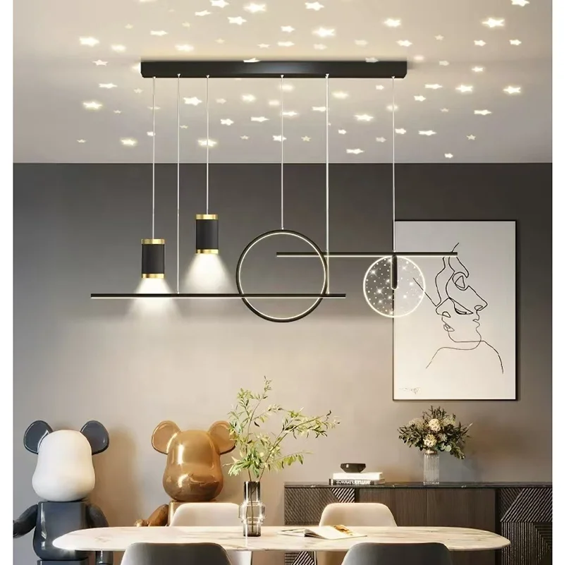 Nordic LED Kitchen Island Pendant Lighting Dining Room Ceiling Hanging Chandelier Light Fixture
