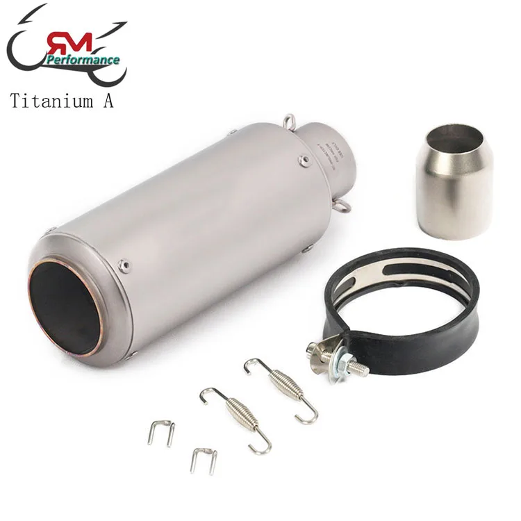 51mm/60mm Motorcycle Pipe Escape Exhaust SCs Muffler GP-project Universal Pitbike Racing Muffler