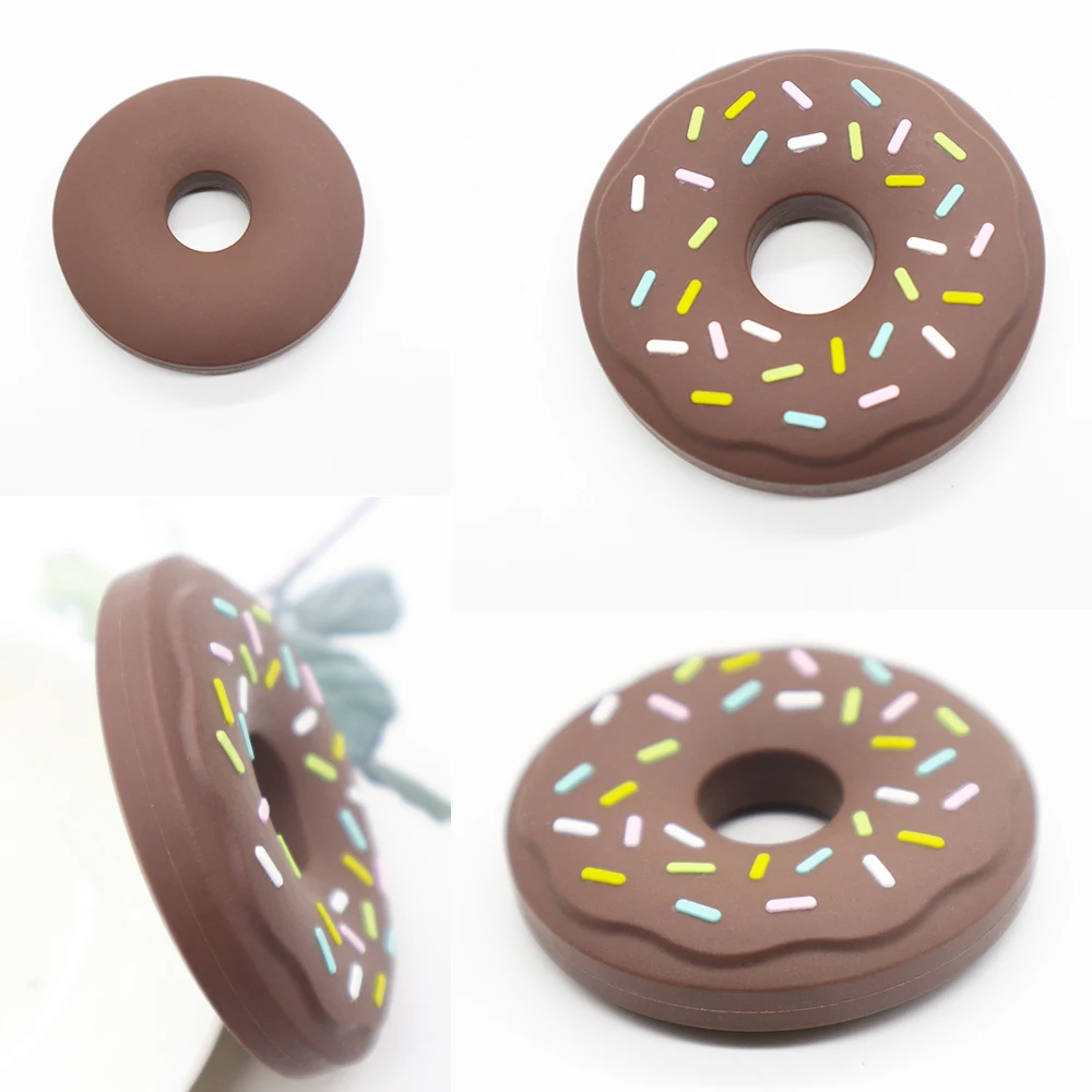 Wholesale Soft Chew Pendant Teething Toy Necklace Pendant Food Grade Silicone Baby Teether