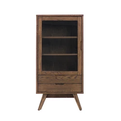 Living Room Furniture Vintage Modern Wooden Buffet Sideboard For Home Corner Home Coffee Wine Bar Cabinet With 2 Drawers