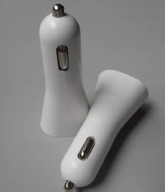 5V 2.1A Big Horn Shape 2 Port Dual Two USB Car Charger Adaptor