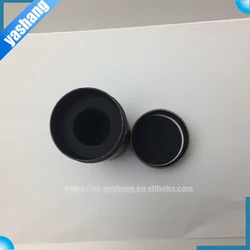 Black round box with matte gold logo printed cardboard tube gift mailer customized box for dress cardboard packaging