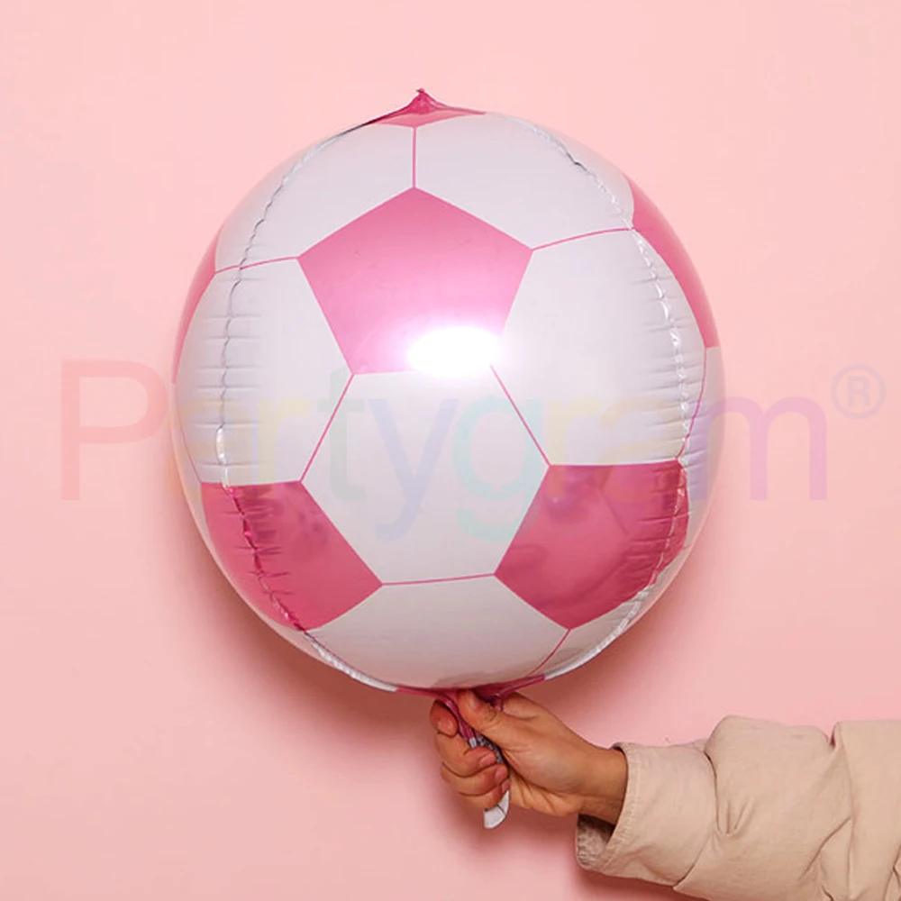 Football Party Supplies  Helium Decoration Foil Balloon, Buy Huge 22 Inch Red Pink Soccer Balloon