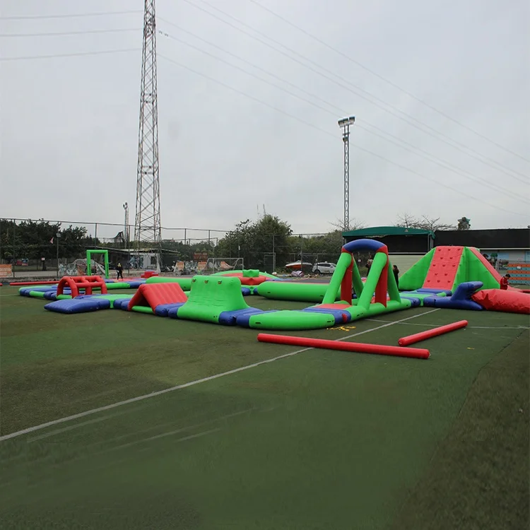 Outdoor Water Obstacle Course Inflatable Water Park For Adults