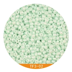 8/0 Uniform 3mm Pearl Colors Glass Seed Beads Round Loose Spacer Beads for DIY Handmade Jewelry Accessories Kralen Wholesale