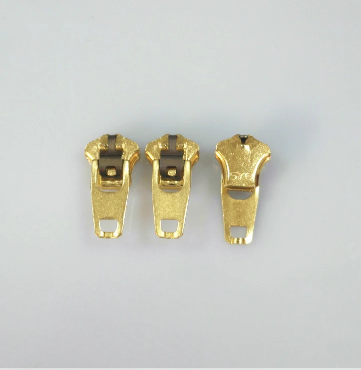 No.5 YG SEMI auto Lock metal slider  Heavy Duty Golden Metal Zinc Alloy  4YG 4.5YG 5 YG Zipper Slider For Jean