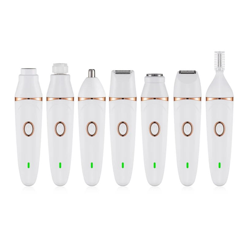  Wholesale Mini Epilator Hair Shaver For Lady USB Charging Facial Removal 5 In 1