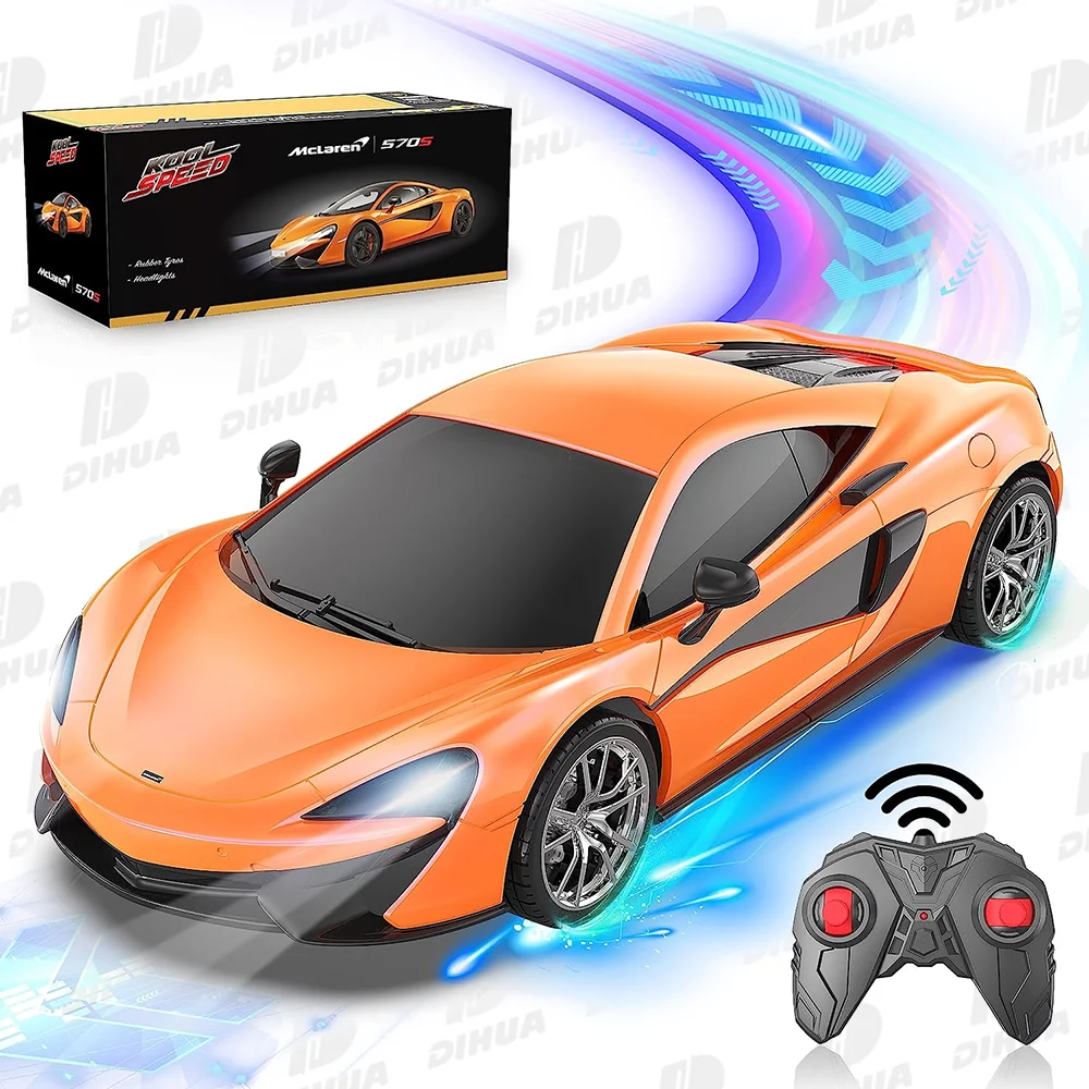 1:24 Scale 2.4G Racing Remote Control Model Vehicle Mclaren 570s Official Licensed Kids Toy RC Sport Car Hobby w/ Headlight