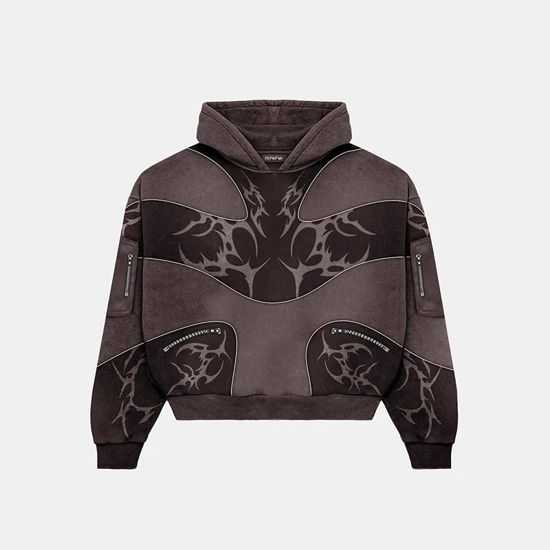 DiZNEW high quality heavyweight printed embroidery hoodie manufacturer Puff printed hoodie blank high quality hoodie wholesale