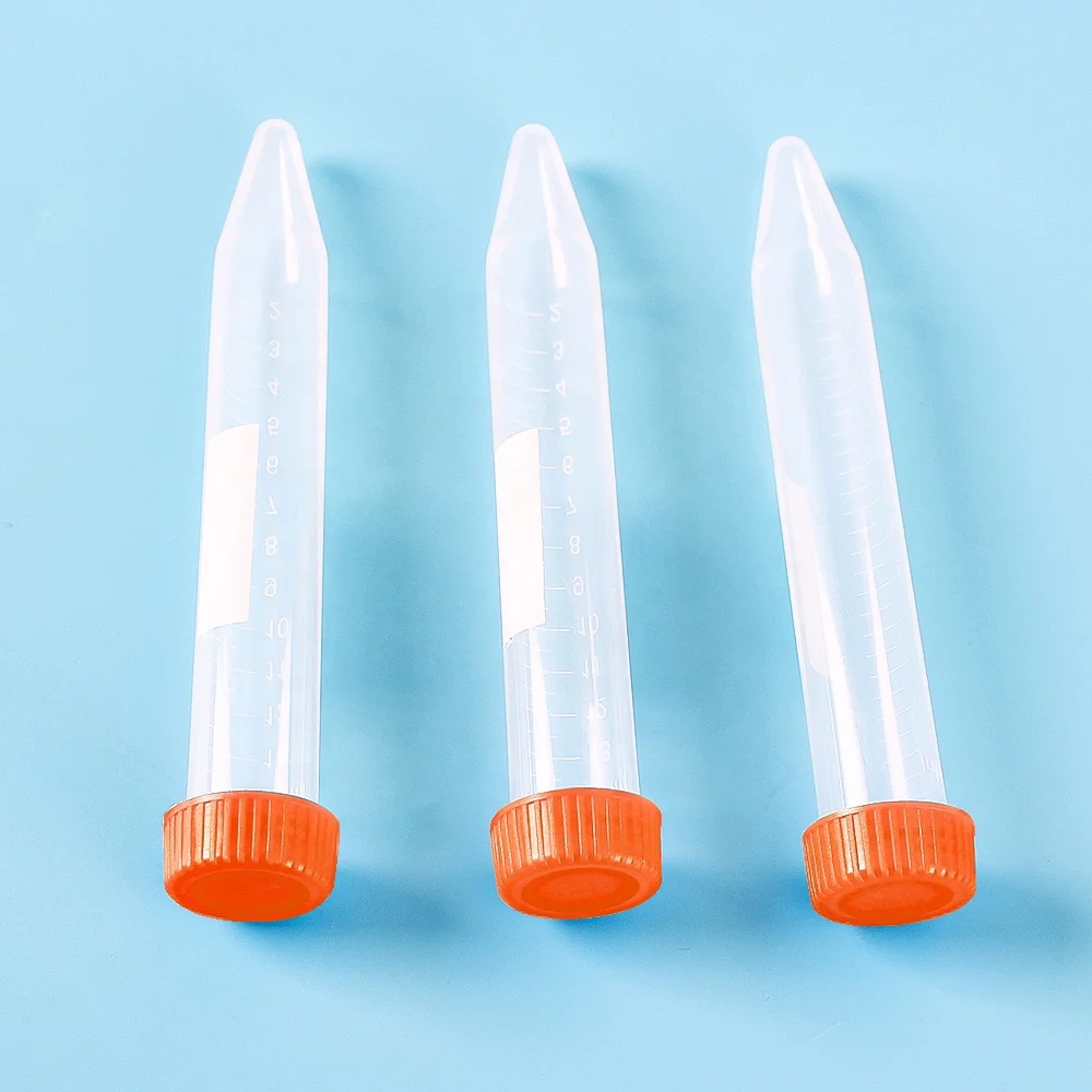 Laboratory Consumables 15ml Plastic Centrifuge Tube With Screw Lid