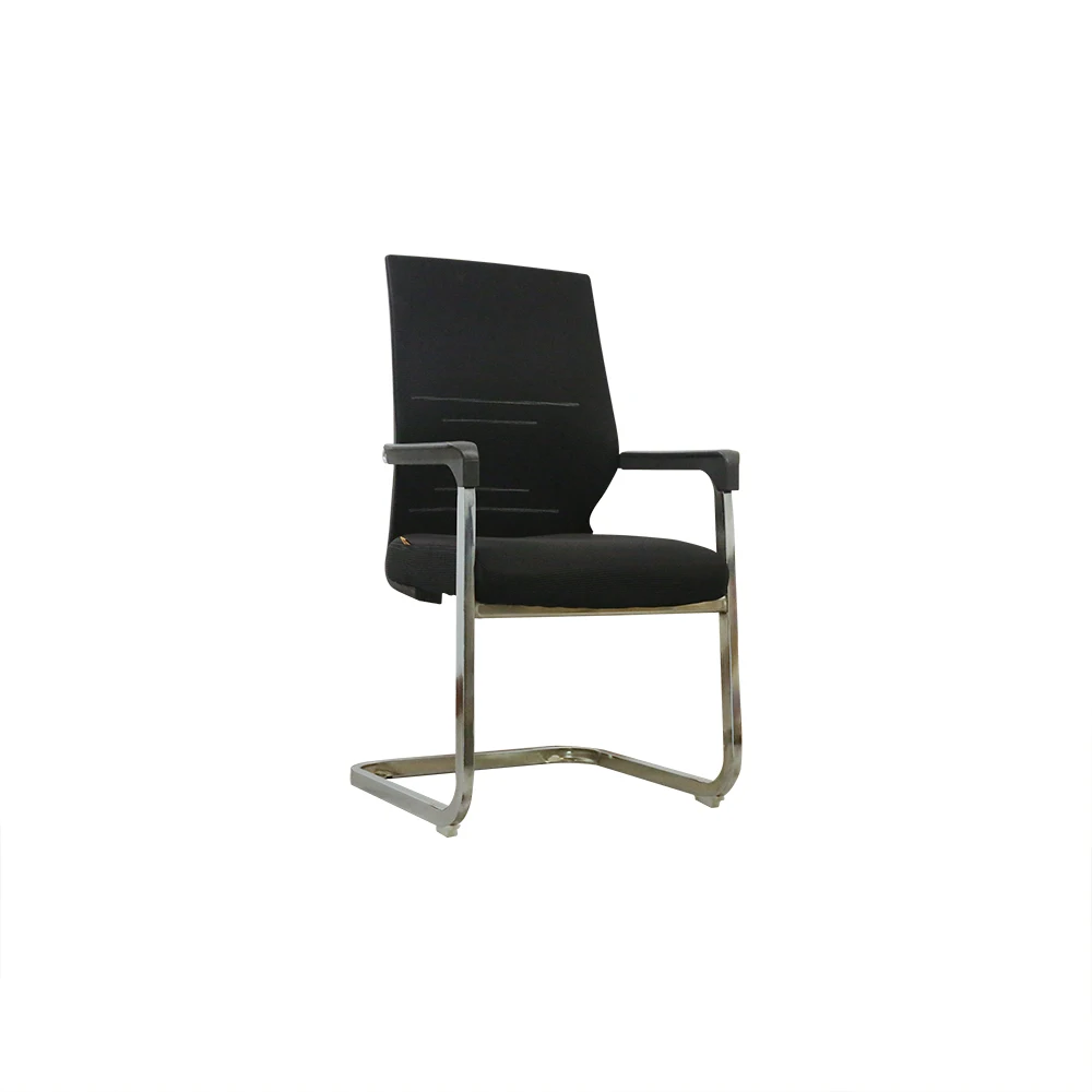 Modern Ergonomic Reception Waiting Room Chairs Conference Meeting Office Visitors Chair in Metal Material