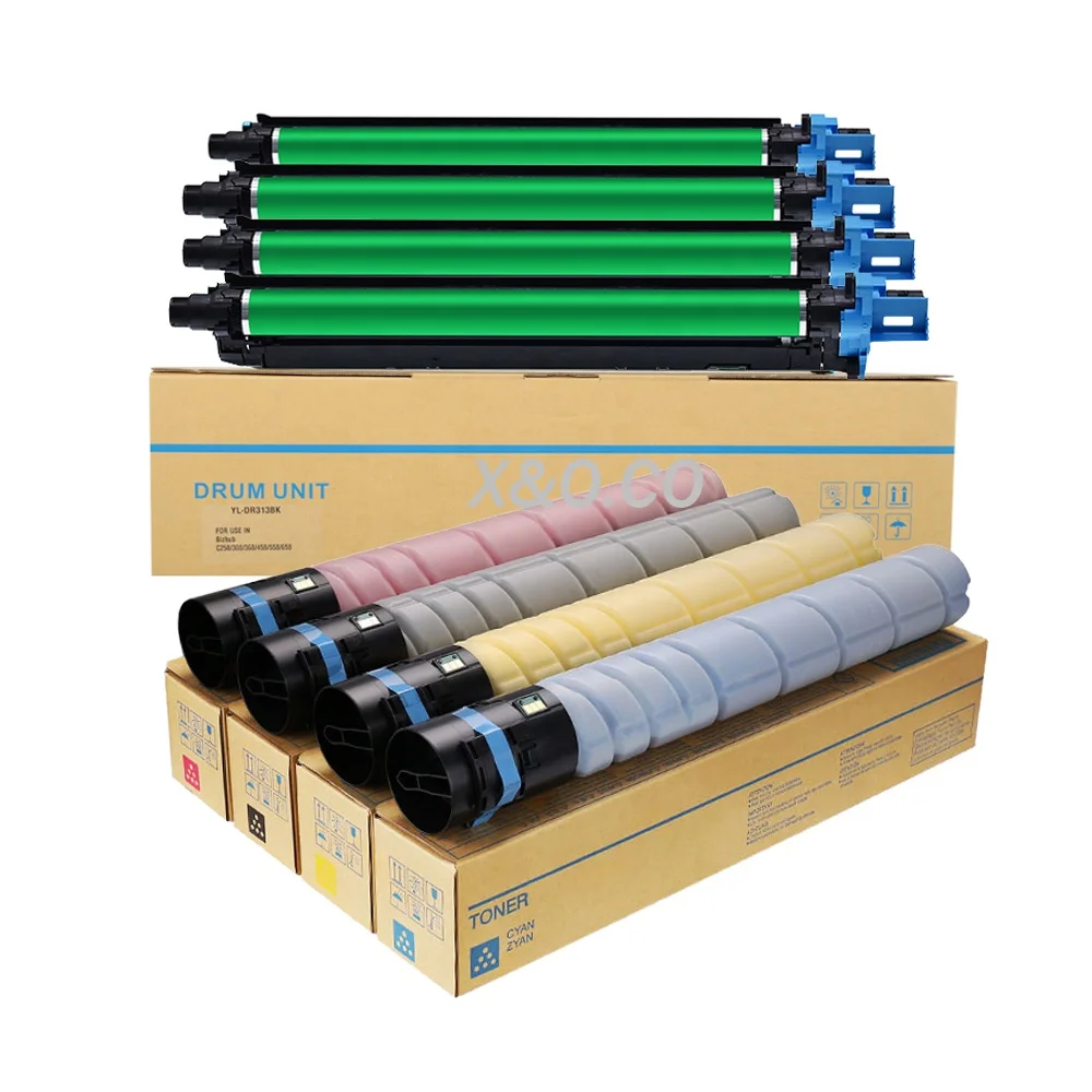 X&O Konica Minolta Dr-313 Dr313 Tambour Unit Bizhub C258 C308 C368 C458 C558 C658 Photocopier Tambor Cilindro Drum Set Kit