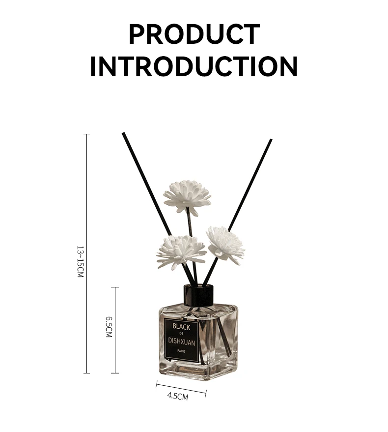 Wholesale Home Car Decor Perfume Aromatherapy Fragrance Essential 100ml Oil Dried Flower Luxury Reed Diffuser