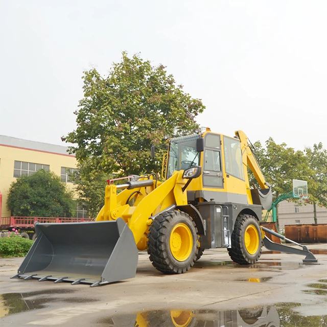 Diesel Mini Backhoe loader 8 ton CE EPA China Sale 4 wheel drive new backhoe and loader Applicable earthmoving machinery