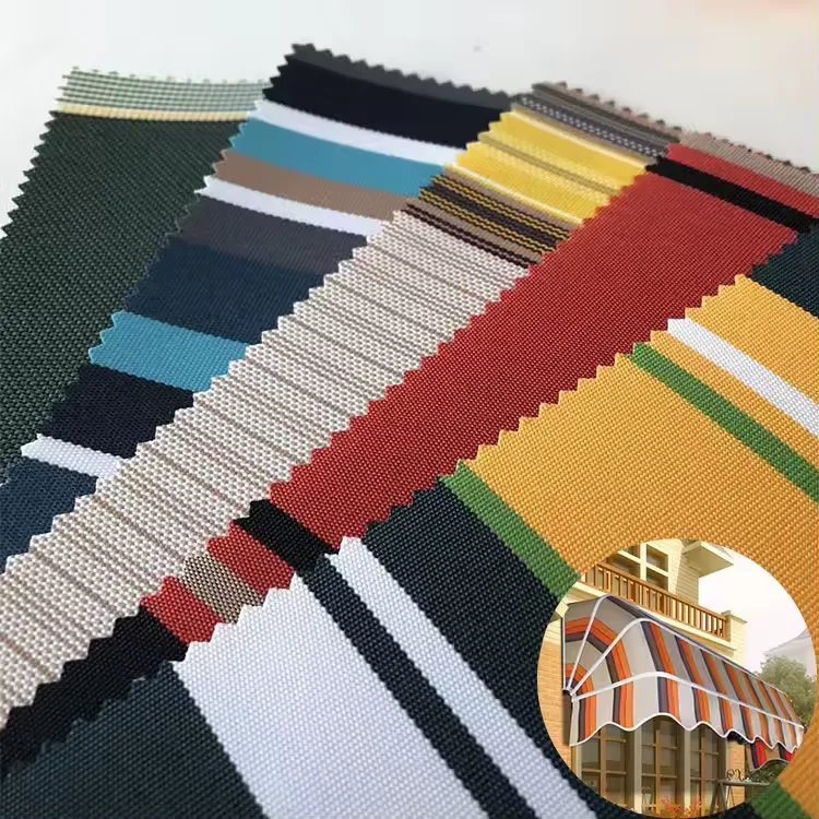 waterproof 100%Polyester Yarn Dyed Tent Fabric Solution Dyed Acrylic Outdoor Fabric For Awning
