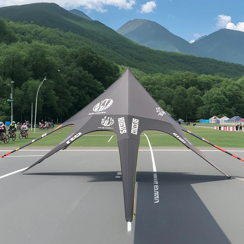 FEAMONT Factory custom direct sales large star tent hexagonal tent beach canopy multi-person awning spider tent