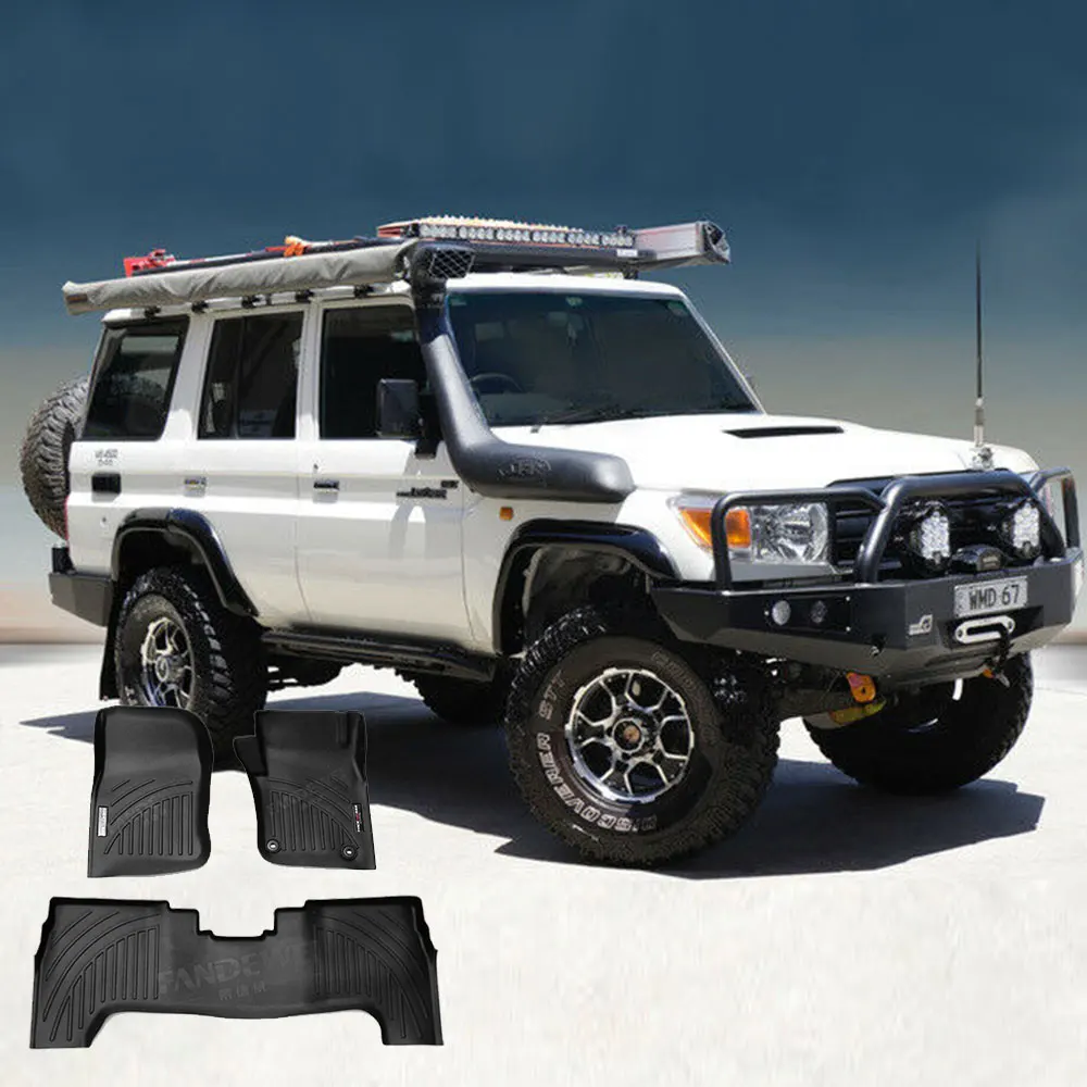 TPE TPV 5D Waterproof Left Hand Driving Automatic Car Floor Mat For Toyota FJ Cruiser LC100 150 200 300