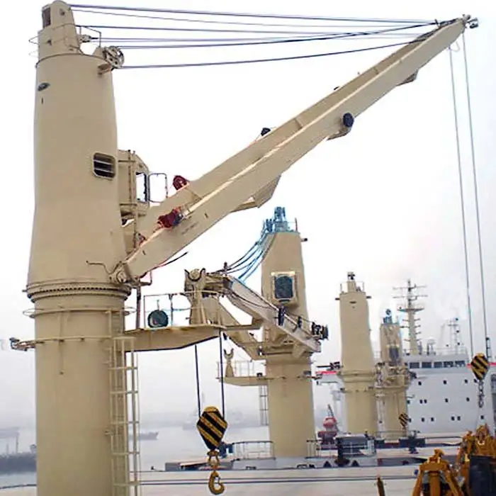 Overhead Hose handling boom Marine Offshore Deck Crane Provision of Telescopic Deck Crane