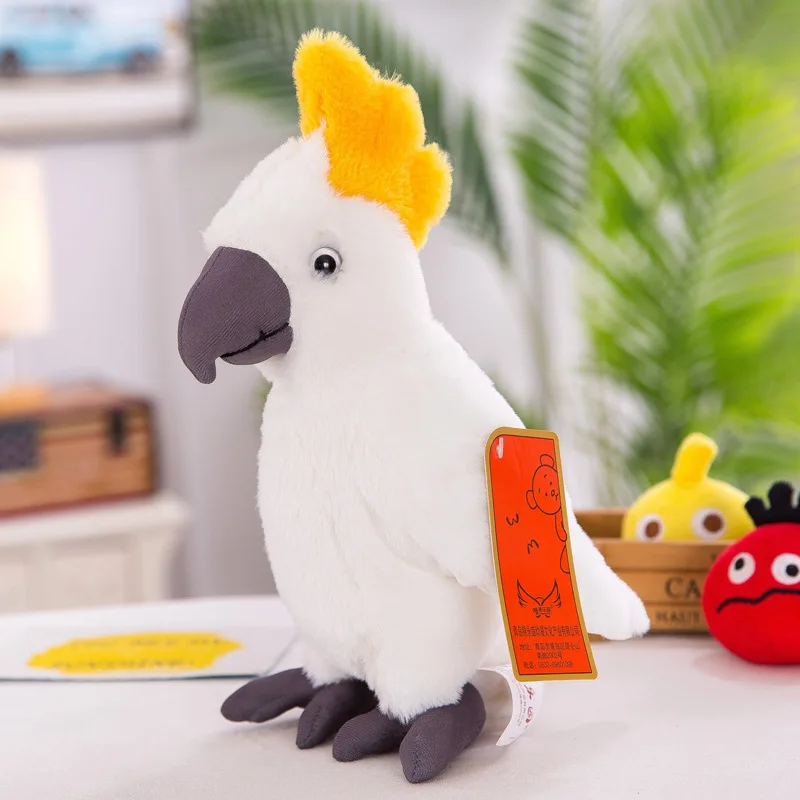Cute Parrot Doll Simulation Bird Plush Toy Funny Ornaments Plush Doll For Children S Birthday Gifts