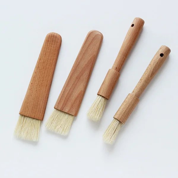 Beech handle oil kitchen baking brush