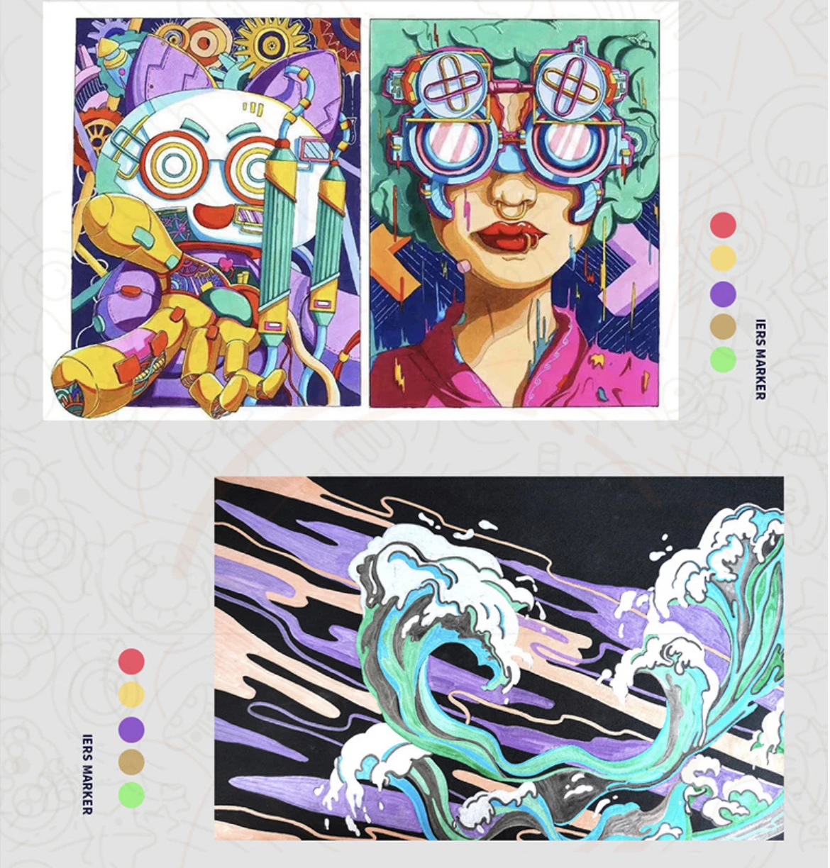 
Acrylic paint marker STA 12 24 36colors for painting Paint pen DIY hand painted acrylic painter marker 