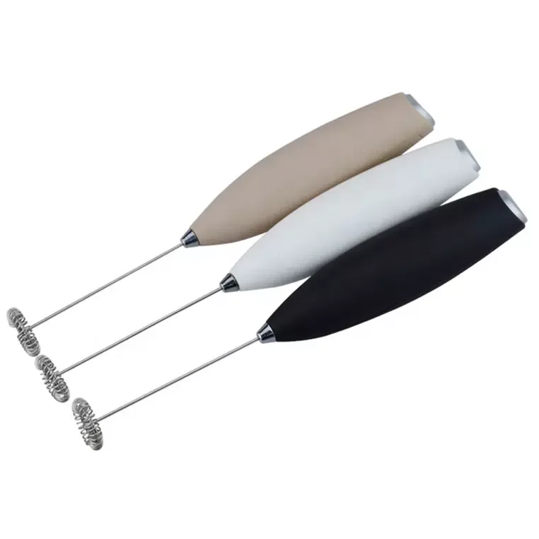 Electric milk frother handheld coffee mixer mini whisk battery powered milk frother