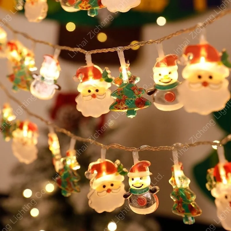 10LED  LED String Lights IP44 Battery/USB Power Supply for Indoor and Outdoor Christmas Parties and Home Decor