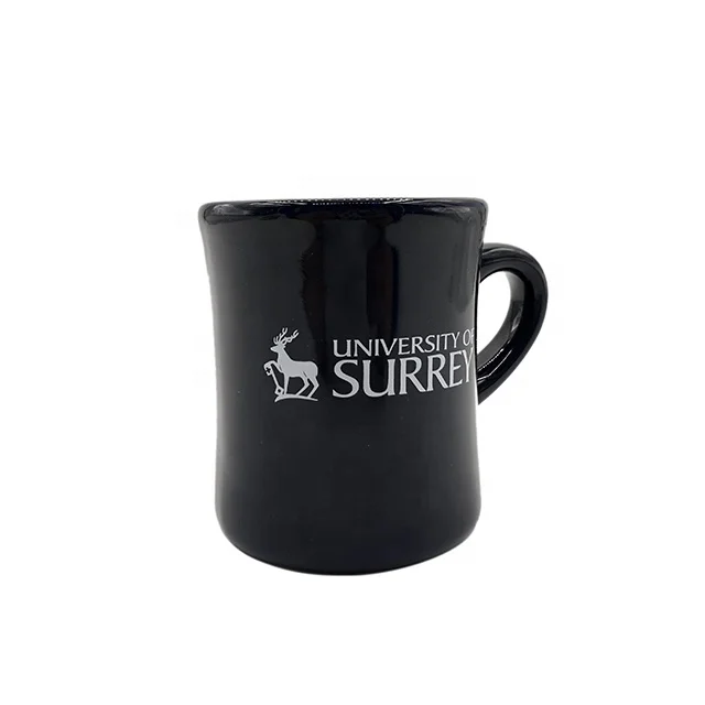 Large Straight shape Cup Black Matte Glazed Stoneware Ceramic Mug