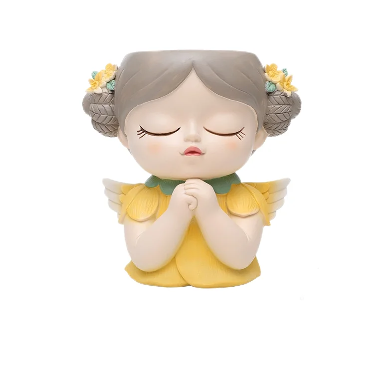 Roogo Cute Elf Succulent Small Planter Creative Home Decoration Succulent Planter