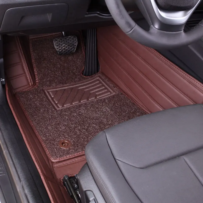 left hand drive  Best quality ecofriendly leather car floor mats for BMW 320li