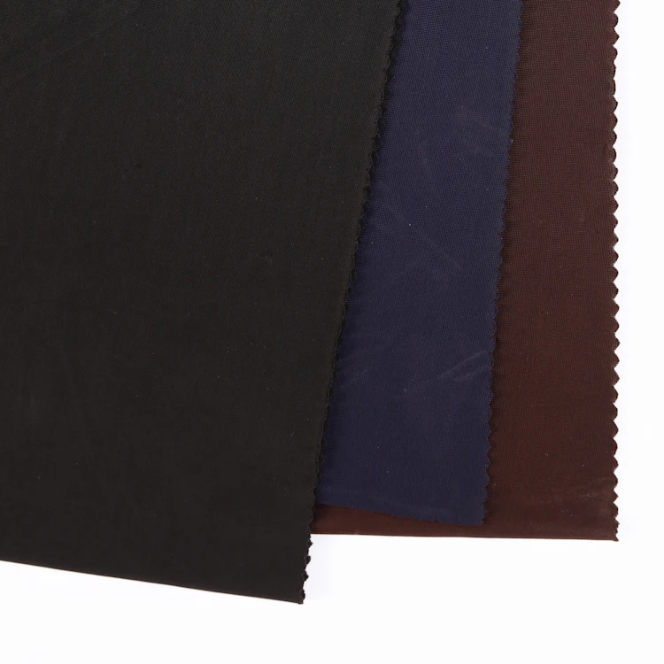 popular 118D FDY clothing fabric spandex plain dyed designer knit fabrics suppliers in china