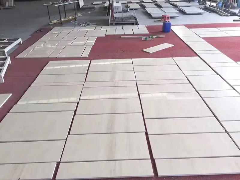 Moca White Polished Limestone Building Stone Honed Flagstone White Limestone Stone for Garden Sale Price