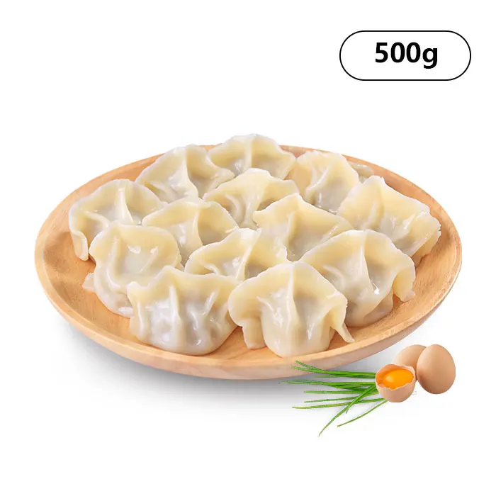 500g Chinese soft foodstuffs grain snacks wheat flour products leek and egg flavor dumplings
