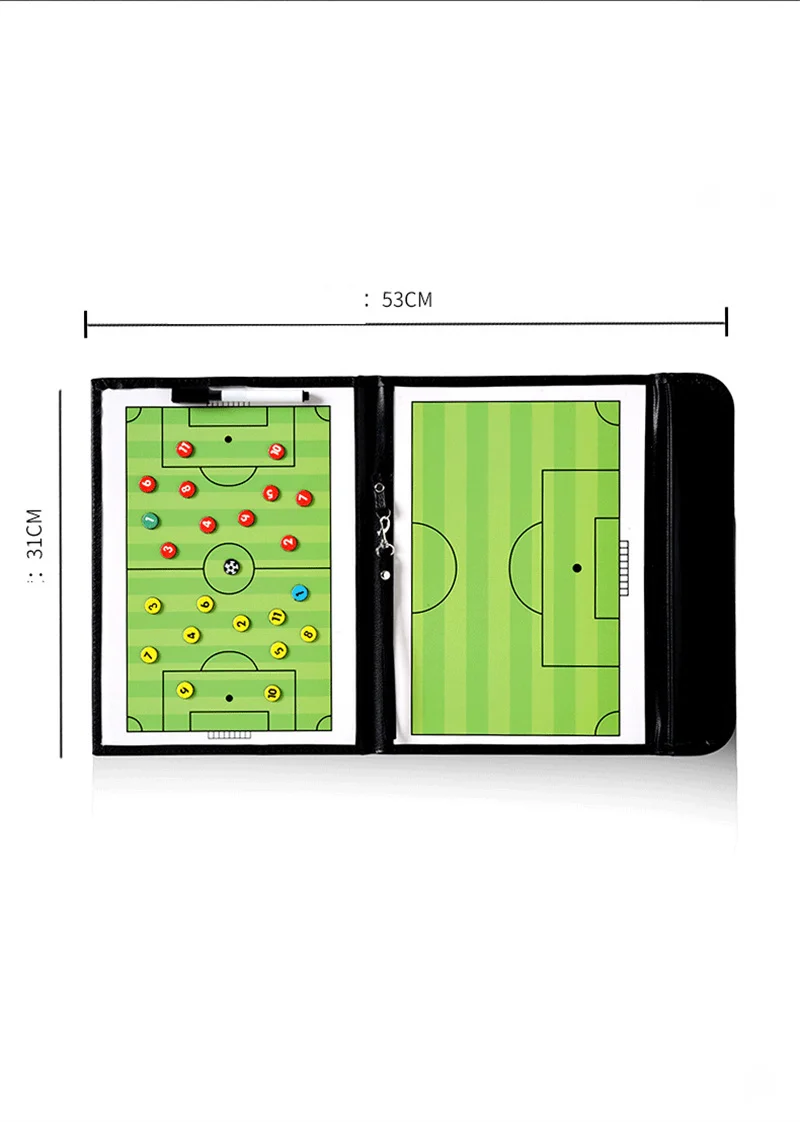 Foldable Magnetic basketball Tactic Board Soccer Coaching  Board Football Training Tactics Clipboard