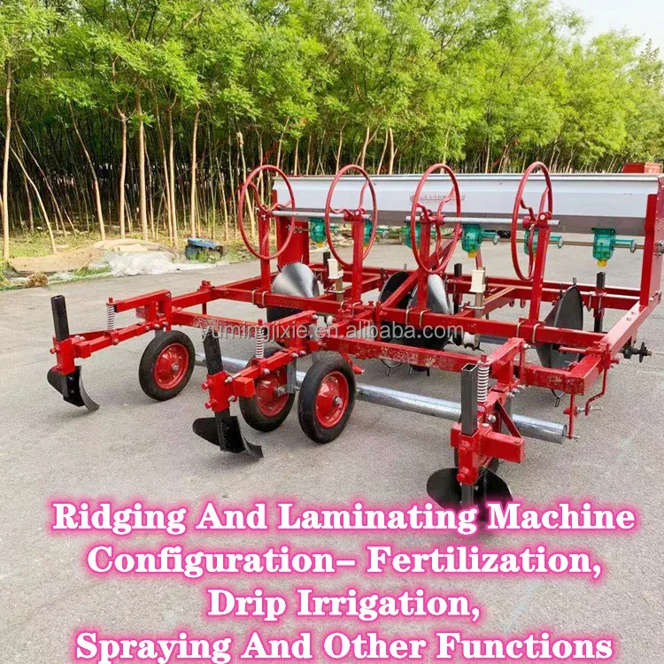 Farm Ridger Machine Vegetable Strawberry Bed Former Plastic Mulch Layer Machine