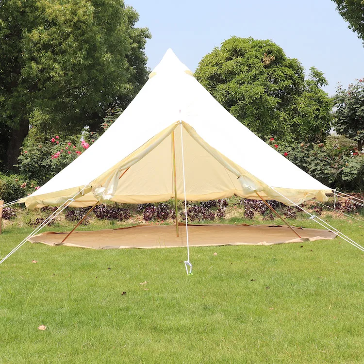 4 Season Manufacturers Price 5m Glamping Cotton Canvas Bell Tent