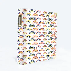 Factory Custom Printing Rainbow Figure School Binder A4 File Separator Binder