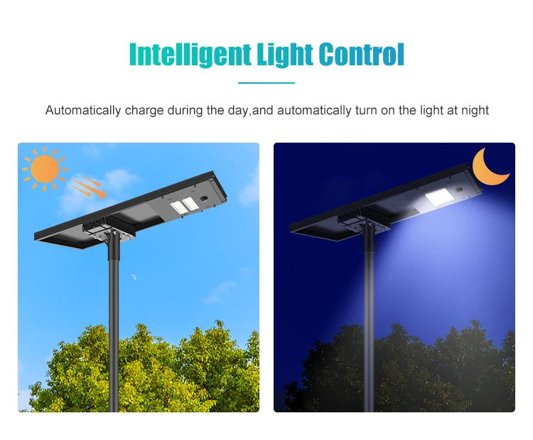 Outdoor Waterproof IP65 Integrated All In One LED Solar Street Light 100W 120W 150W Aluminum Lamp Solar Power Supply