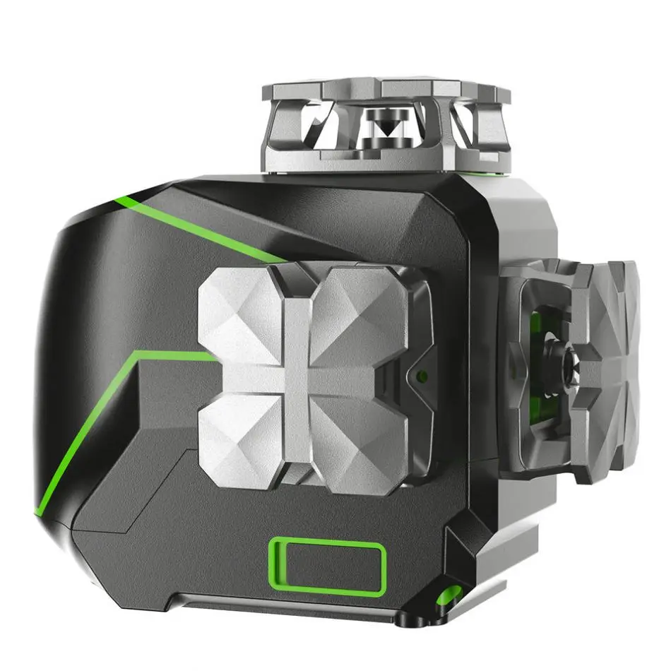 Huepar Osram S03CG with Hard Carry Case Bluetooth Function&Outdoor Pulse Mode 3D Green Beam linelaserlevel,12 Line Laser Level