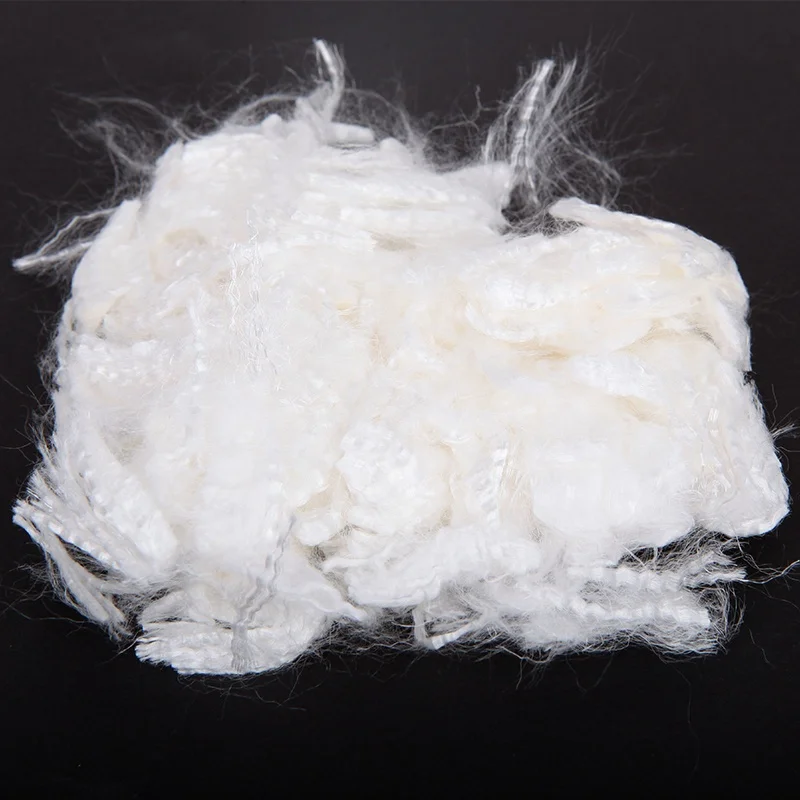 
18mm chopped UHMWPE fiber, short uhmwpe for concrete 