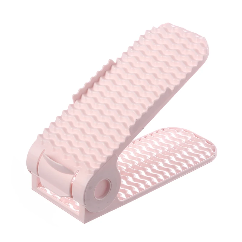 
hot plastic shoe rack Space-Saving multi-color adjustable shoe slot organizer stable shoe rack 